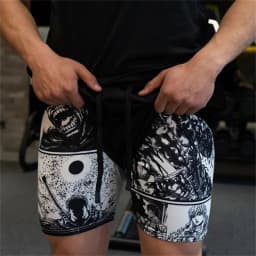 Anime Sports Fitness Running Jogging Performance Shorts Men's Shorts 2 In 1 Bilayer Shorts Print Casual Summer