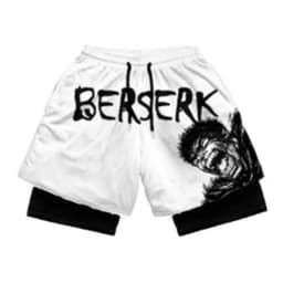 Anime Sports Fitness Running Jogging Performance Shorts Men's Shorts 2 In 1 Bilayer Shorts Print Casual Summer