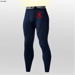 Rashguard Men's Compression Tight Pants Fitness Sport Running Leggings Men Anime Guts Gym Athletic Quick Dry Trousers Men