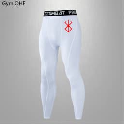 Rashguard Men's Compression Tight Pants Fitness Sport Running Leggings Men Anime Guts Gym Athletic Quick Dry Trousers Men