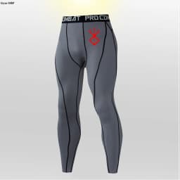 Rashguard Men's Compression Tight Pants Fitness Sport Running Leggings Men Anime Guts Gym Athletic Quick Dry Trousers Men