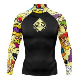 Rash Guard Men's Surfing Long SLeeve Shirts Lycra Surf Traje De Baño Manga Larga Swimsuit Upf 50+ Performance Swimimng Clothing