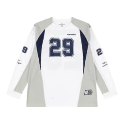 Veidoorn Number 29 Sport Tees for Men 100% Polyester Quick Dry Long Sleeve T Shirt Round Neck Football Jersey