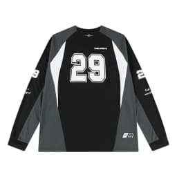 Veidoorn Number 29 Sport Tees for Men 100% Polyester Quick Dry Long Sleeve T Shirt Round Neck Football Jersey