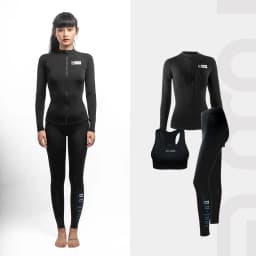 Nu-June Women Surf Top Rashguard Swimming Suit Long Sleeve Zipper Rash Guard Surfing UPF50+ Swimsuit Quick-Dry Top Beachwear
