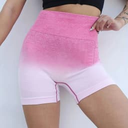 Fashion Gradual Hanging Dyed Peach Buttocks Lifting Tight Seamless Running Fitness Exercise Yoga Shorts for Women in Summer