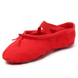 Flat Girls Ballet Shoes Canvas Black Pink Soft Ballet Belly Gym Yoga Practise Dance Shoes Kids Woman Dance Slippers