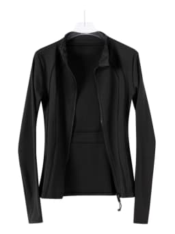 Women's slimming yoga jacket; light and thin running and fitness outfit; professional pilates training sports top for autumn
