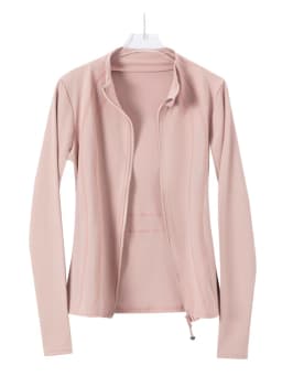 Women's slimming yoga jacket; light and thin running and fitness outfit; professional pilates training sports top for autumn