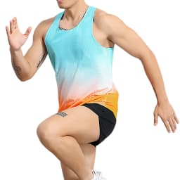 Men Run Vest Tank Top Speed Fitness Running Shirt Sleeveless Singlet