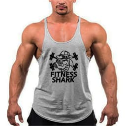 Summer Cotton Breathable Suspender Y-back Vests Gym Fitness Sleeveless Bodybuilding Sport Shirts Mens Workout Muscle Tank Tops