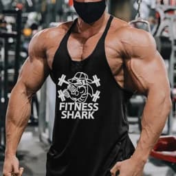 Summer Cotton Breathable Suspender Y-back Vests Gym Fitness Sleeveless Bodybuilding Sport Shirts Mens Workout Muscle Tank Tops