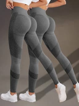 CZGUKE Women's 1-2pcs Hip Lift Yoga Tight Pants High Waist Outdoor Exercise Running Push Up Abdominal Breathable Hp Lift Pants