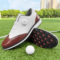 New Men's Golf Shoes Are Easy To Put On And Take Off. Made Of Genuine Leather Material, They Are Non Slip And Casual Sports Shoe
