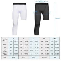Single Leg Basketball Leggings Quick Drying 6-14 Years Teen Boys Running Football Yoga Fitness Compression Pants Sports