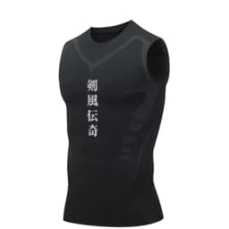 Compression Sleeveless Shirt Men Gym Fitness Basketball Sport Vest Manga Tight Tank Mesh Quick Drying Top Breathable Summer Male