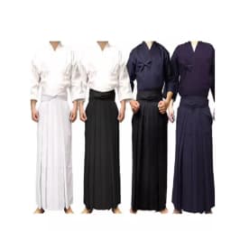 High Quality Japanese Dobok Ties Sets Kendo Iaido Aikido Hapkido Hakama Martial Arts Uniforms For Men Women Size XXS-3XL