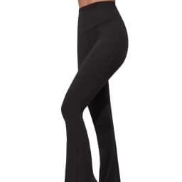 Women's Super Soft Flare Pants High Waisted Tummy Control Workout Yoga Push Up Gym Fitness Long Leggings Bell Bottoms