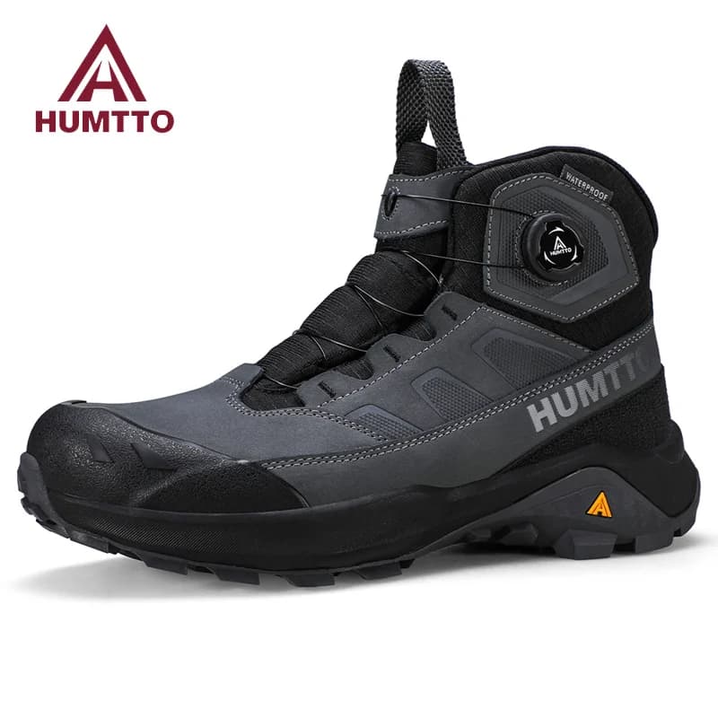 HUMTTO Outdoor Mountain Climbing Hiking Shoes for Men 2025 Winter High Top Anti Slip Sneakers Professional Trekking Boots Man