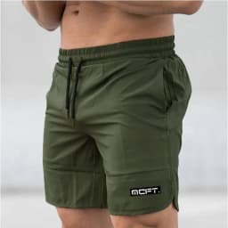 Men's summer quick-drying breathable loose Running Cropped pants gray Stretch Breathable Cool Beach elastic waist shorts