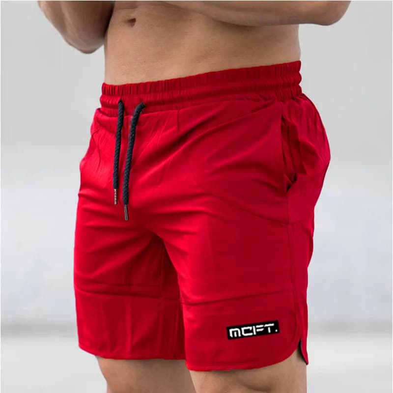 Men's summer quick-drying breathable loose Running Cropped pants gray Stretch Breathable Cool Beach elastic waist shorts