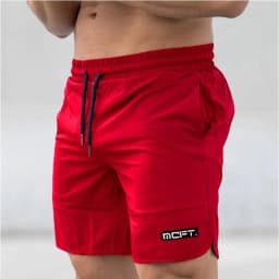 Men's summer quick-drying breathable loose Running Cropped pants gray Stretch Breathable Cool Beach elastic waist shorts