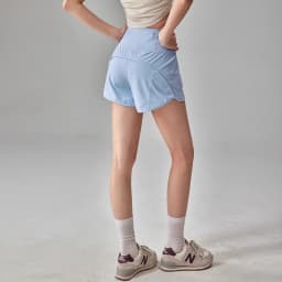 Back Pocket Sports Shorts for Women Quick-drying Summer Professional Training Fitness Three-quarter Pants Anti-exposure Running