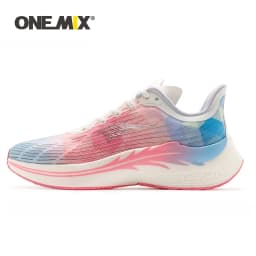 ONEMIX  Running Shoes for Outdoor Marathon Breathable Sport Female Sneakers Lace Up Mesh Athletic Shoes