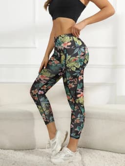 Women's Pocketed Leggings High Waisted Tummy Tuck Exercise Yoga Pants