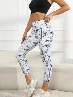 Women's Pocketed Leggings High Waisted Tummy Tuck Exercise Yoga Pants