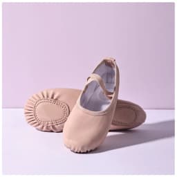 TOVEKIN PU Leather Ballet Slippers for Women, Professional Dancers for Girls, Children's and Children's Dance Shoes