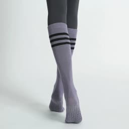 Mid-tube Women Yoga Socks Striped Cotton Fitness Breathable Pilates Socks Autumn Winter Non-Slip Gym Dance Ballet Grip Socks