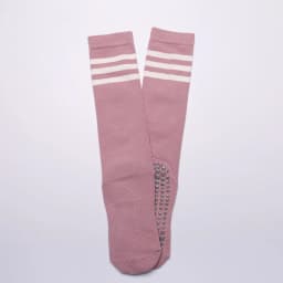 Mid-tube Women Yoga Socks Striped Cotton Fitness Breathable Pilates Socks Autumn Winter Non-Slip Gym Dance Ballet Grip Socks
