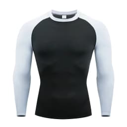 Compression T Shirt Men Long Sleeve Bodybuilding Running Shirt Quick Dry Workout Fitness Tights Gym Sport T-shirt Men Rashgard