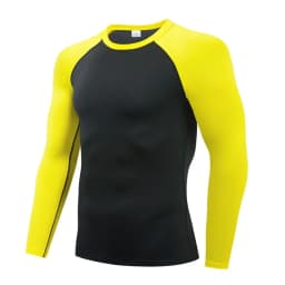 Compression T Shirt Men Long Sleeve Bodybuilding Running Shirt Quick Dry Workout Fitness Tights Gym Sport T-shirt Men Rashgard