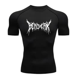 Gym Workout Rash Guard for Men Athletic Quick Dry Compression Shirts Berserk Print Tshirts Tees Tops Undershirts Baselayers