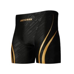 New Men's Swim Jammer Athletic Training Swimsuit Shorts Swimming Trunks Jammer Swimwear Beach Tights Shorts Quick Dry Surf Pants