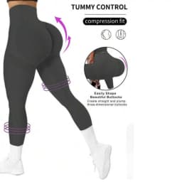 Women's Tight Yoga Seamless Pants, Solid Color Multi-Color Optional, High Waist Belly-Closing Exercise Running Capri Yoga Pants