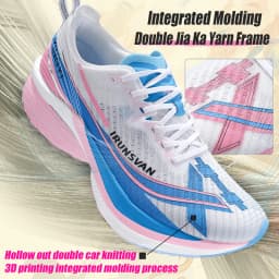 IRUNSVAN Men's Full-Palm Carbon Plate Marathon Road Running Shoes With Quick Rebound And Full Of Power Zapatillas De Deporte