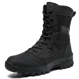 Lynjacye High Top Big Size 47 46 Lightweight Man Tactical Boots Combat Anti-Collision Training Lace Up Waterproof Outdoor Boots