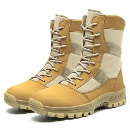 Lynjacye High Top Big Size 47 46 Lightweight Man Tactical Boots Combat Anti-Collision Training Lace Up Waterproof Outdoor Boots