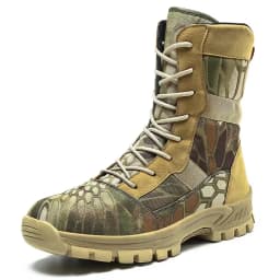 Lynjacye High Top Big Size 47 46 Lightweight Man Tactical Boots Combat Anti-Collision Training Lace Up Waterproof Outdoor Boots