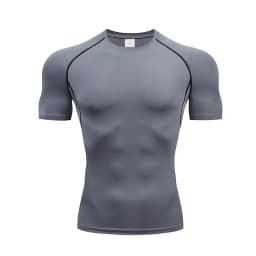 Men's T-Shirt Running Sport T Shirt Men Compression Top Tee Fitness Quick Dry Tight Training Gym Sport Running Shirts Men Jersey