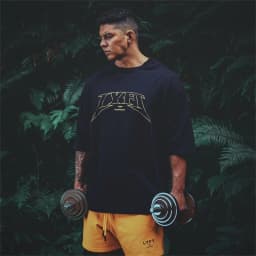 LYFT Oversized Training Men's T-Shirt Design Letters Print T Shirts For Men Loose Fashion Sport Street Casual ClothesTees Tops