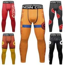 Men's Rashguard MMA Fight Leggings Jiu Jitsu Boxing Compression Grappling Pants for Training & Combat Sports Muay Thai Clothing