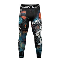 Men's Rashguard MMA Fight Leggings Jiu Jitsu Boxing Compression Grappling Pants for Training & Combat Sports Muay Thai Clothing