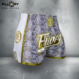 Fluory 1Piece Muay Thai Shorts Golden Boxing Training Shorts Men's Boxing Clothing Women Free Fight Shorts Free Fight Custom
