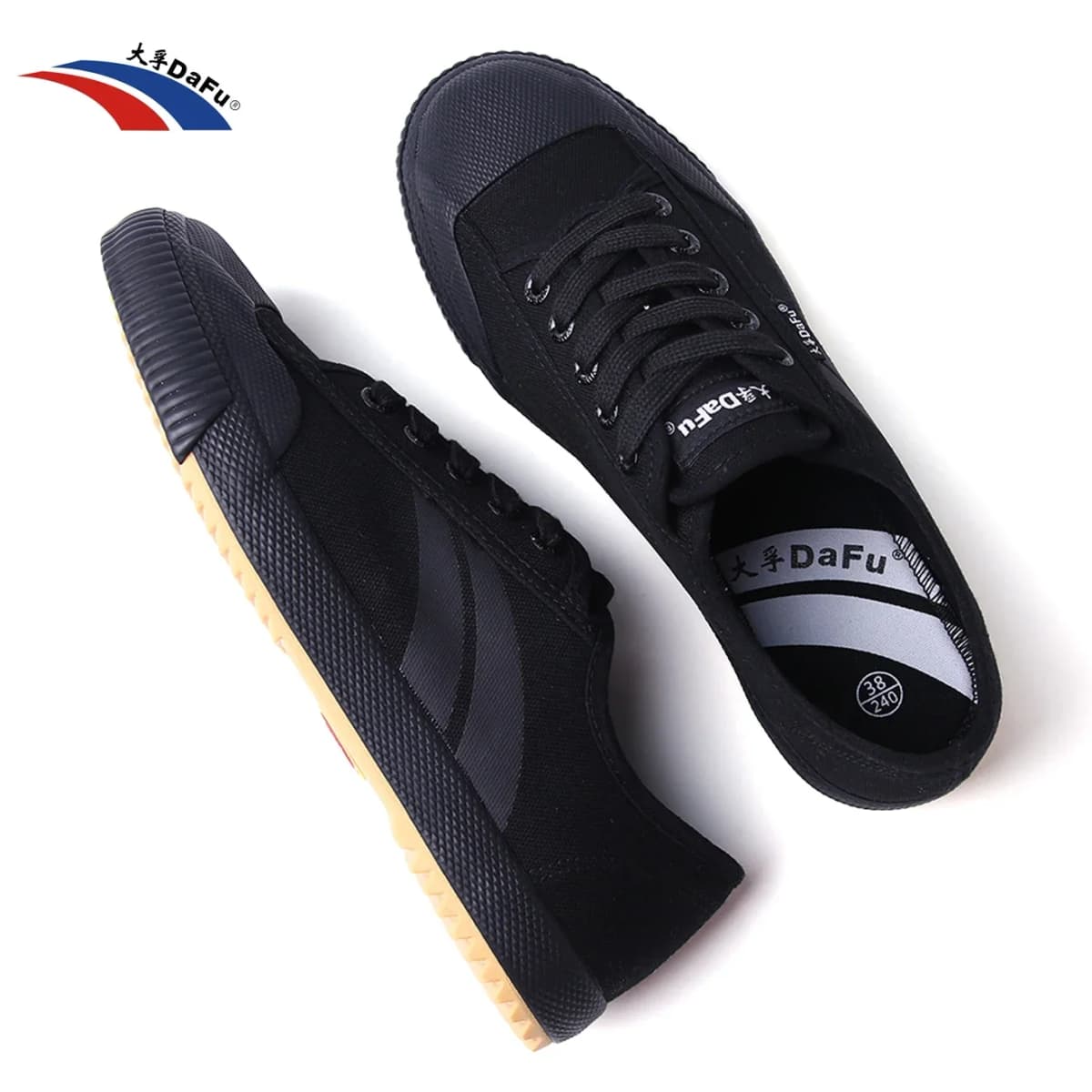 DaFu Shoes Improved Classical Sneakers Martial Arts All Balck Shoes