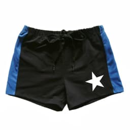 Men's summer white pure pentagram print pattern outdoor sea surfing casual comfortable refreshing versatile sports shorts