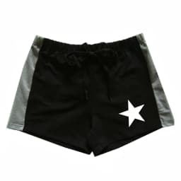 Men's summer white pure pentagram print pattern outdoor sea surfing casual comfortable refreshing versatile sports shorts